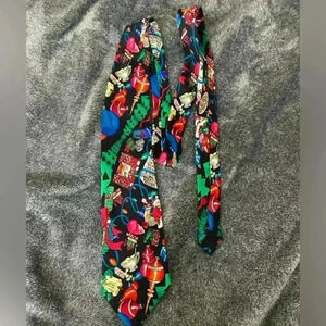 Nicole Miller 1993 Vtg Christmas Tie Silk